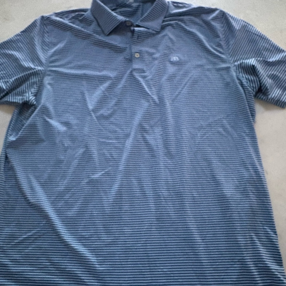 Peter Millar Navy Striped Polo Shirt